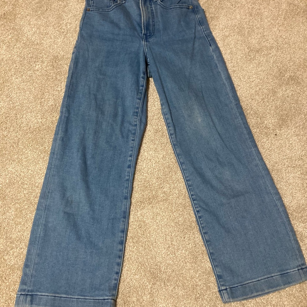 Express Denim Flare Jeans in Classic Blue